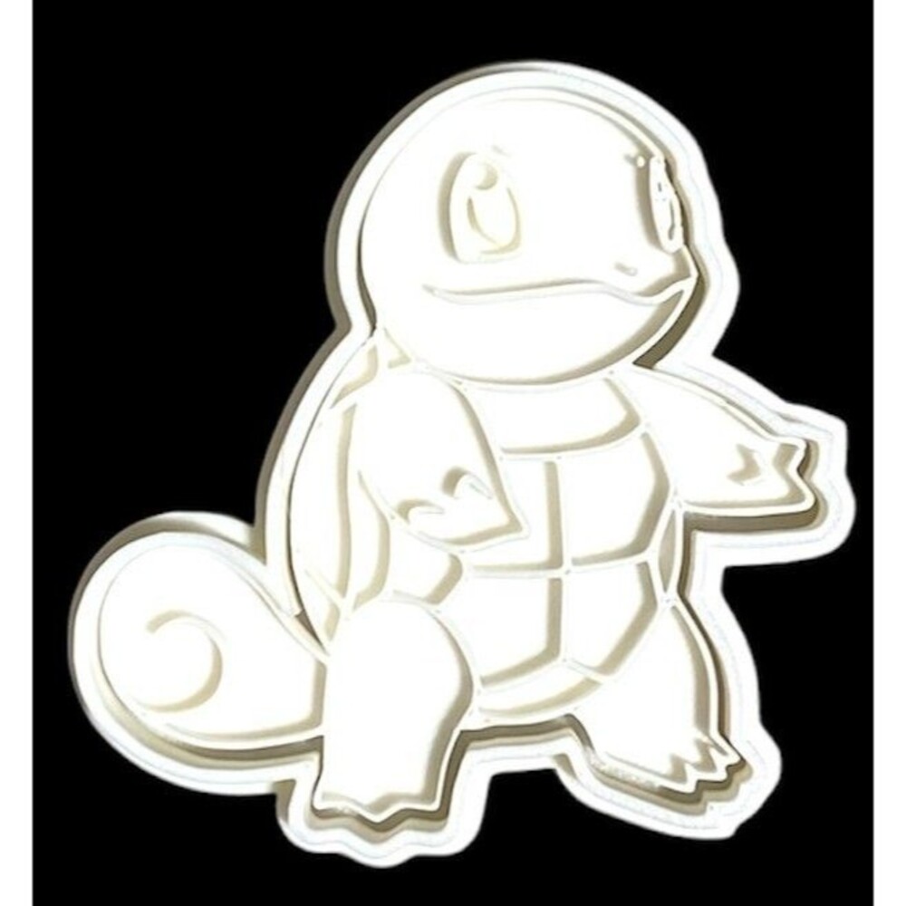 3D Printed Cookie Cutter - 3.5" Squirtle - #1058